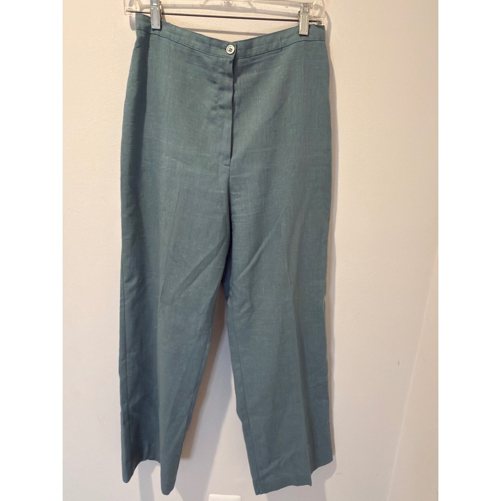 Vintage 70s The Petite Concept Devon Linen Blend High Waist Pants 16